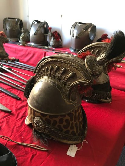 Casque d'officier de dragon modèle 1848....
