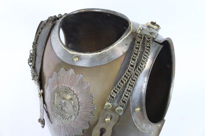 Cuirasse de troupe de carabinier.
Plastron...