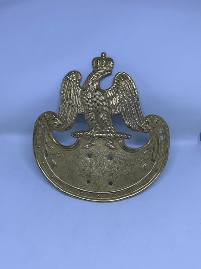 Plaque de Shako d'officier au règlement 1810.
Attribué...
