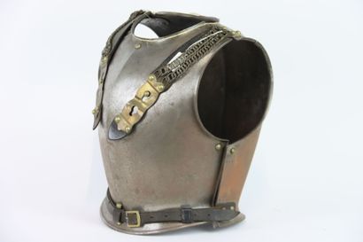 Cuirasse de troupe cuirassier modèle 1825.
Plastron...