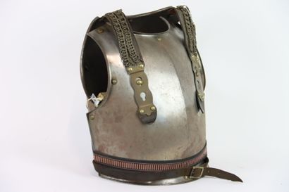 Cuirasse de troupe cuirassier modèle 1874.
Plastron...