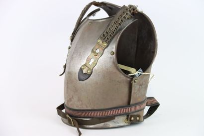 Cuirasse de troupe cuirassier modèle 1874.
Plastron...