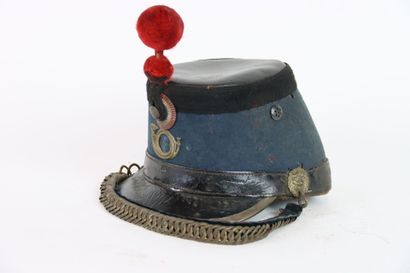 Shako de troupe de chasseur à cheval modèle...