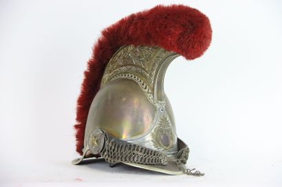 Casque de carabinier modèle 1854.
Bombe en...