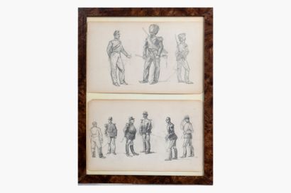 Léon Joseph VOIRIN (1833-1887).
Double feuillet...