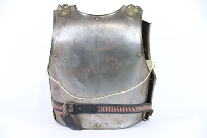 Cuirasse de troupe cuirassier modèle 1874.
Plastron...