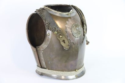 Cuirasse de troupe de carabinier.
Plastron...