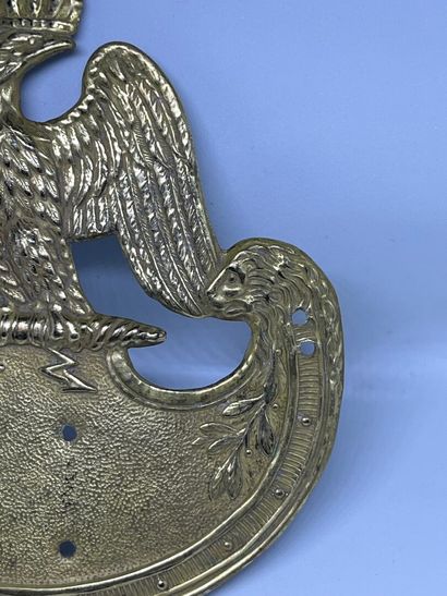 Plaque de Shako d'officier au règlement 1810.
Attribué...