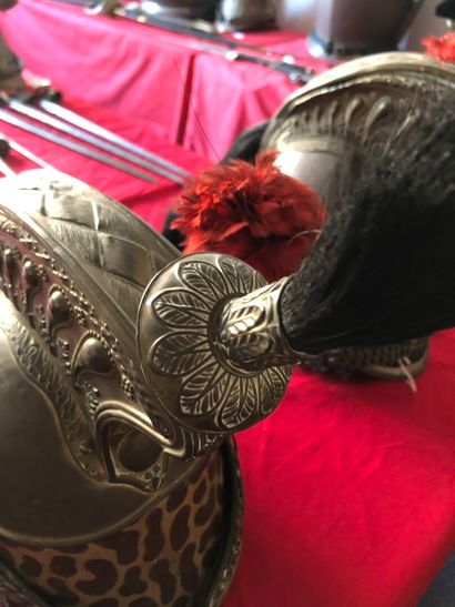 Casque d'officier de dragon modèle 1848....