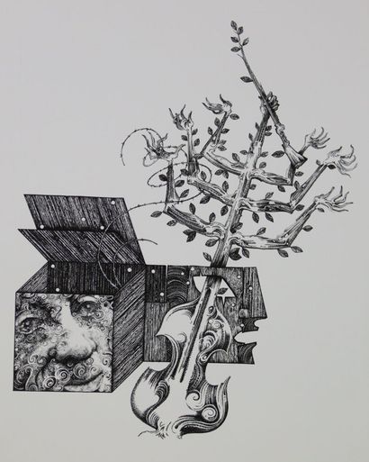 Roland GRÜNBERG (1933-2021) Atelier de. 
L'Homme...
