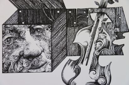 Roland GRÜNBERG (1933-2021) Atelier de. 
L'Homme...