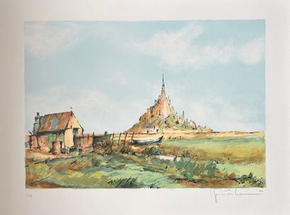Jean-Pierre LAURENT (1920-?).
Le Mont Saint-Michel.
Paire...