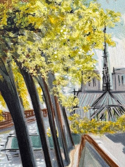 MICHEL-HENRY (1928-2016).
L'Ile Saint-Louis...