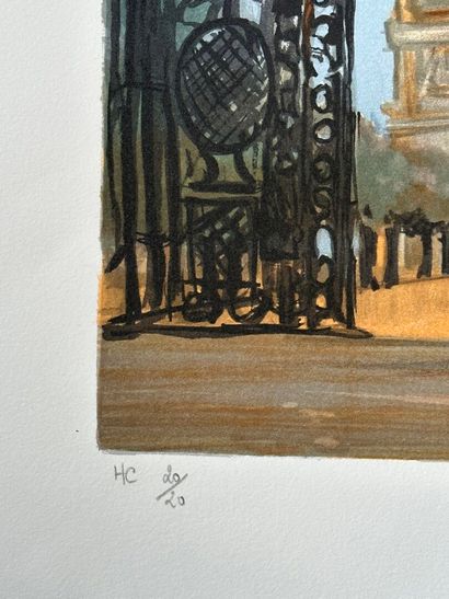 MICHEL-HENRY (1928-2016).
Le Parc Monceau...