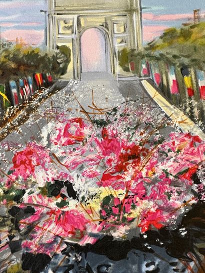 MICHEL-HENRY (1928-2016).
Les Champs-Elysées....