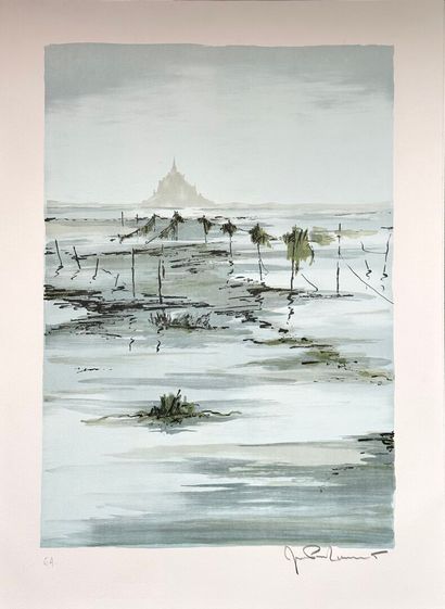 Jean-Pierre LAURENT (1920-?).
Le Mont Saint-Michel.
Paire...