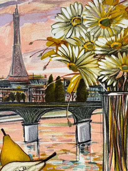 MICHEL-HENRY (1928-2016).
Le Pont des Arts....