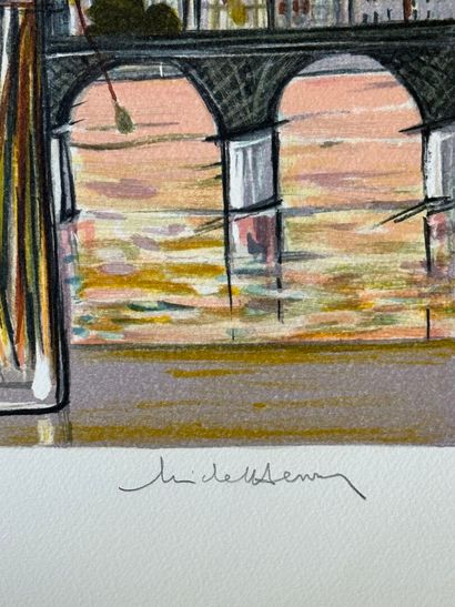 MICHEL-HENRY (1928-2016).
Le Pont des Arts....