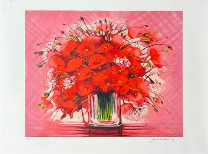 Michel HENRY (1928-2016)
Bouquets de fleurs,1995
Deux...