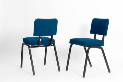 Roger TALLON (1929-2011) 
Suite de 13 chaises...