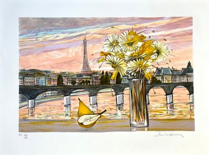 MICHEL-HENRY (1928-2016).
Le Pont des Arts....