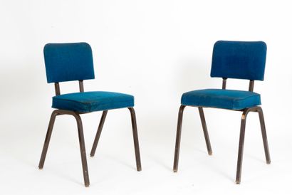 Roger TALLON (1929-2011) 
Suite de 13 chaises...