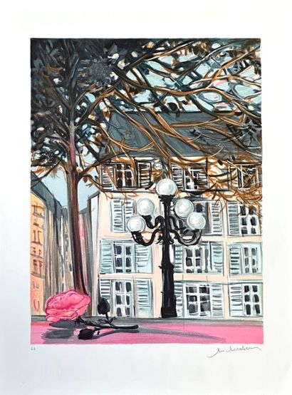 MICHEL-HENRY (1928-2016).
La Place du Furstenberg....