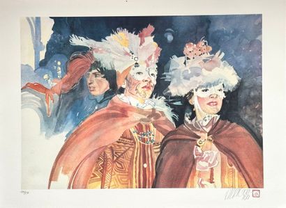 Jean-François ARRIGONI-NERI (1937-2014).
Carnaval.
Lithographie...