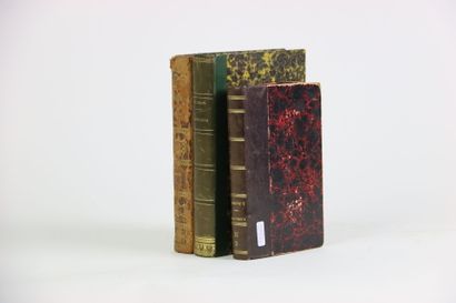 Réunion de trois livres, comprenant: 
- OEuvre...