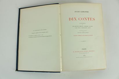 LEMAITRE (Jules) - Dix contes. Paris, H....