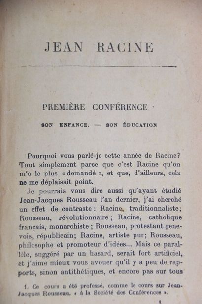 Réunion de trois livres, comprenant: 
- OEuvre...