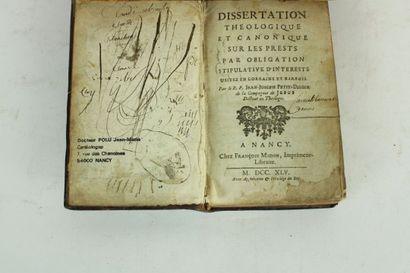 PETIT-DIDIER (Jean-Joseph) - Dissertation...