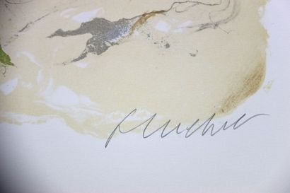Urbain Huchet (1930-2015).
Deux lithographies...