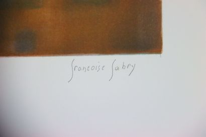 Françoise FABRY (XXe).
Lithographie originale...