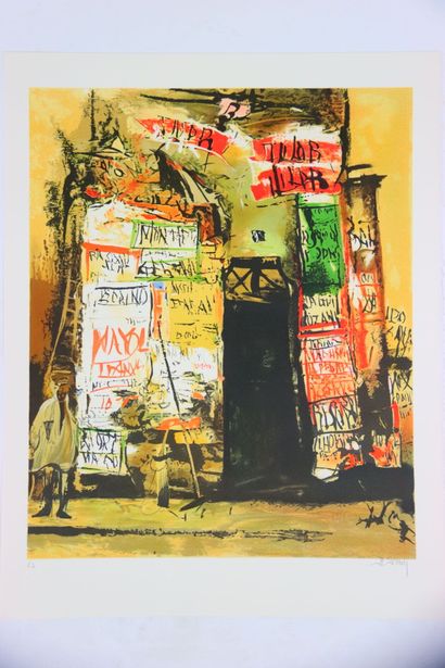 Jean-Pierre STHOLL (1951).
Lithographie originale...