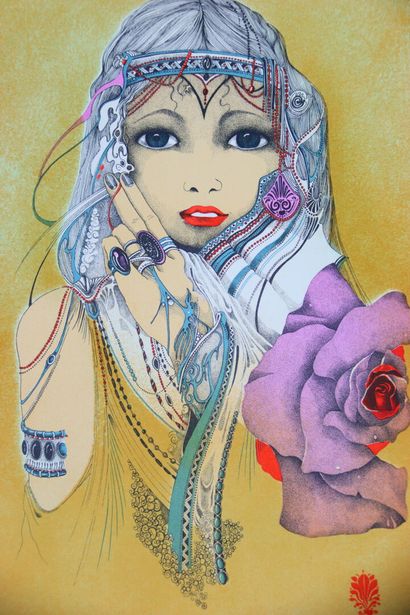 Jean HEINE (XXe).
Lithographie originale...