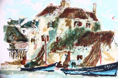 Urbain Huchet (1930-2015).
Deux lithographies...
