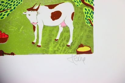 Jean HEINE (XXe).
Lithographie originale...