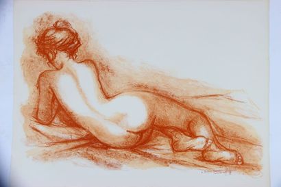 Guily JOFFRIN (1909-2006).
Composition.
Lithographie...