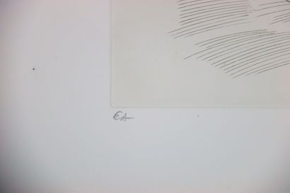 Jean HEINE (XXe).
Nu féminin.
Gravure originale...