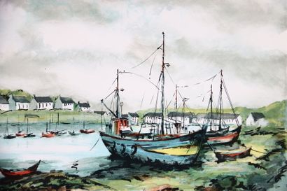 Jean-Pierre LAURENT (1920-?).
Deux lithographies...