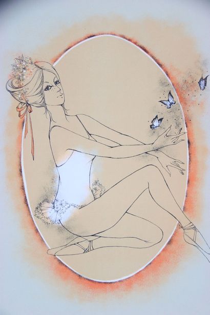 Jeanin KOSTIA BLANCHETEAU (1932- 2013).
Lithographie...