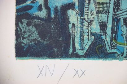Luc SIMON (1924-2011).
Composition.
Lithographie...