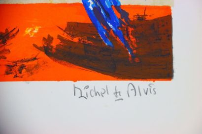 Michel de ALVIS (1936-2019).
Lithographie...