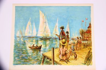 Jacques LALANDE (1921-2003).
Lithographie...