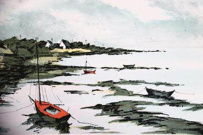 Jean-Pierre LAURENT (1920-?).
Deux lithographies...
