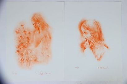 Juliette HONNART (XXe).
Deux lithographies...