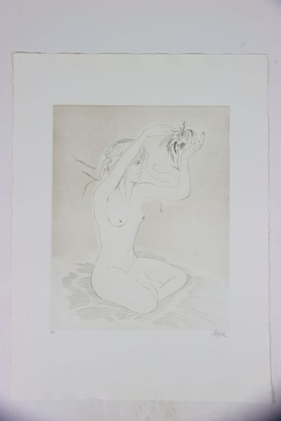 Jean HEINE (XXe).
Nu féminin.
Gravure originale...