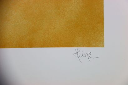 Jean HEINE (XXe).
Lithographie originale...