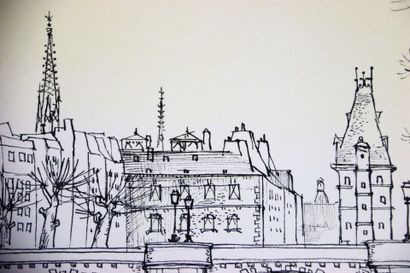 Marcel GENAY (1929-1993).
Le Pont Neuf.
Lithographie...
